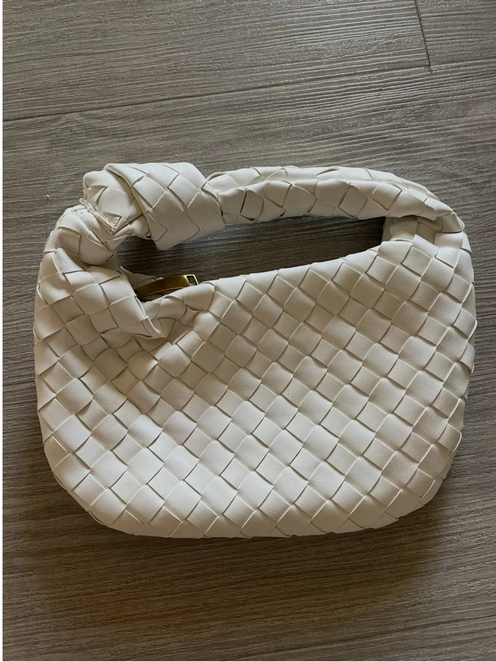 Woven knot Bag - off white/Cream